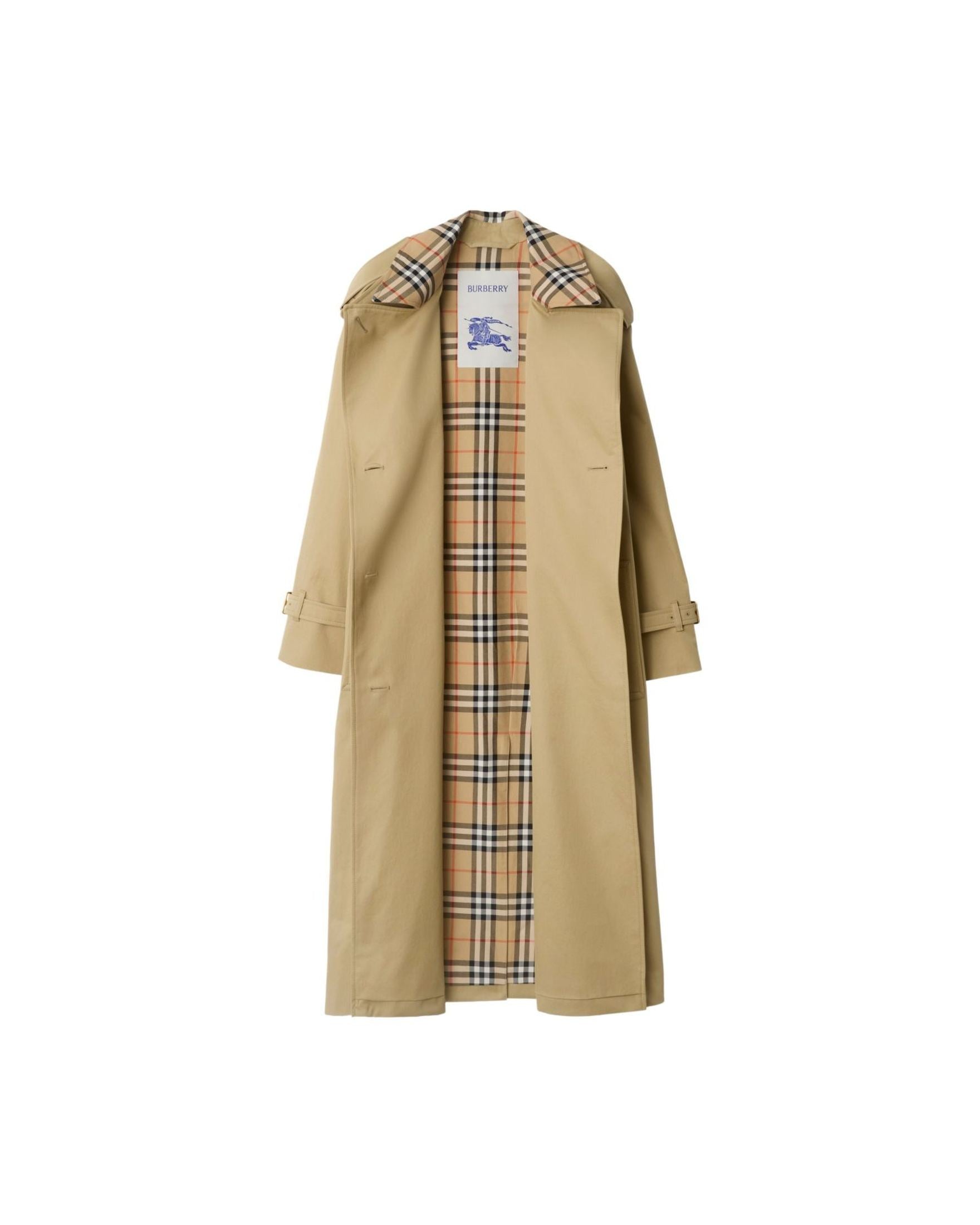 Burberry Castleford Medium Trench Coat with Check Collar Glam Steals