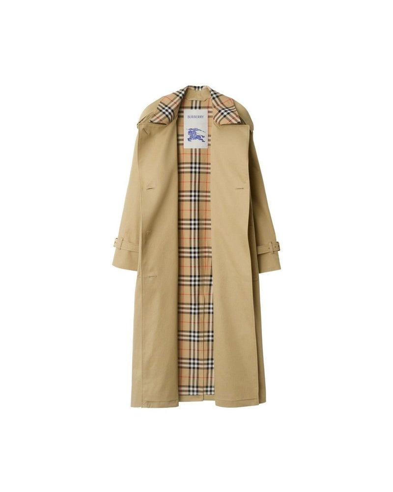 Burberry Castleford Medium Trench Coat with Check Collar Glam Steals