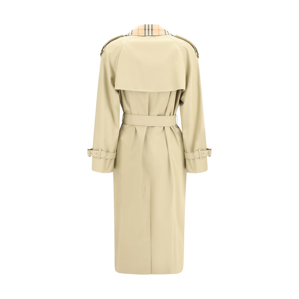 Burberry Castleford Trench Coat With Archive Check Collar Glam Steals