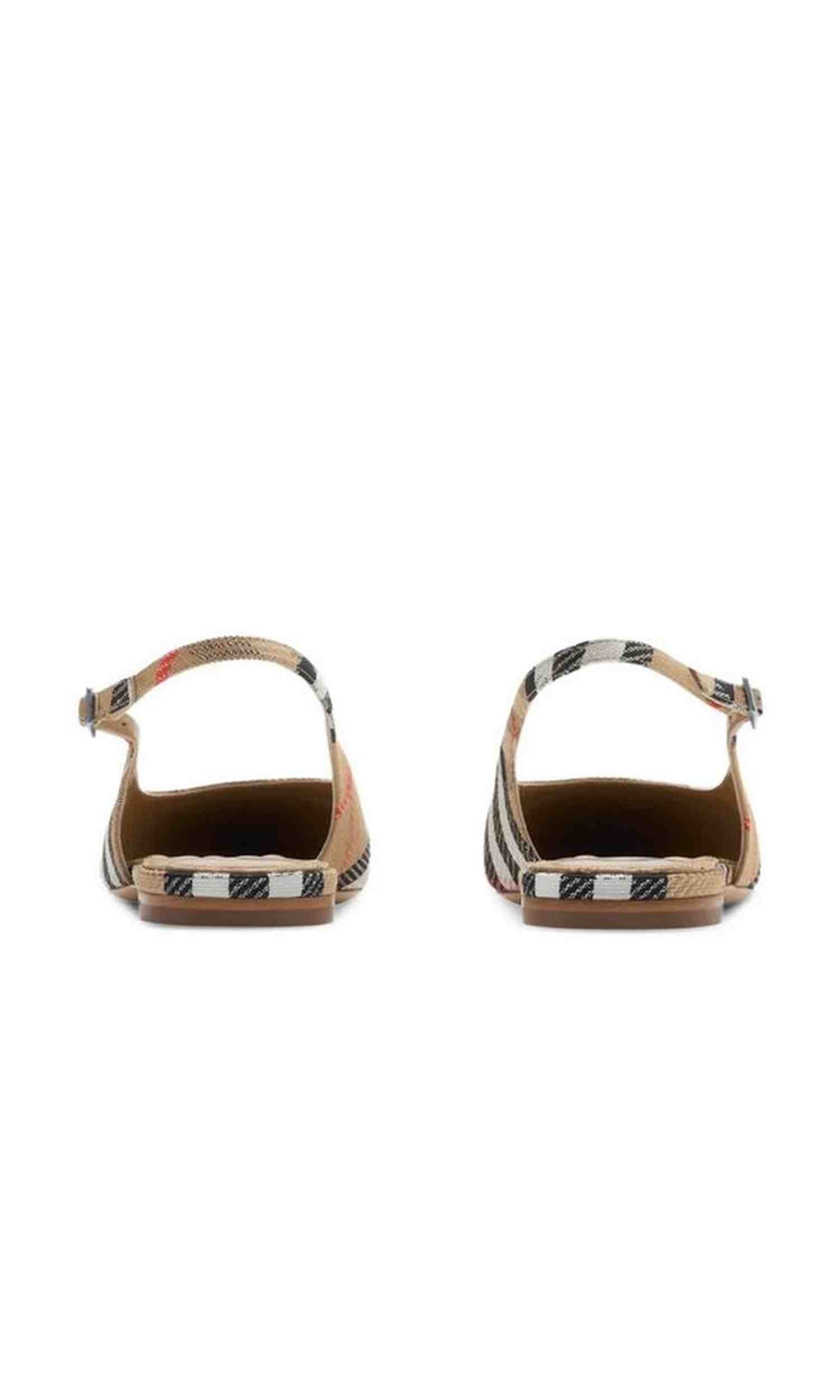 Burberry Check Birdie Slingback Ballerina Flats Glam Steals