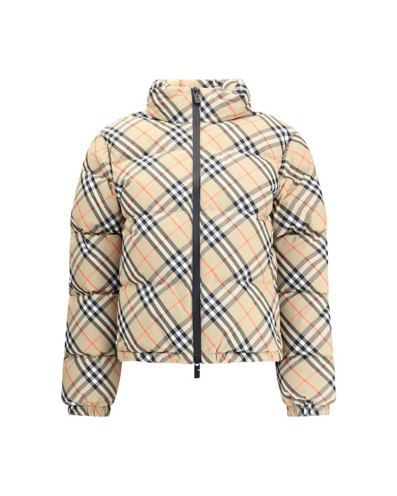 Burberry Check Down Jacket Glam Steals