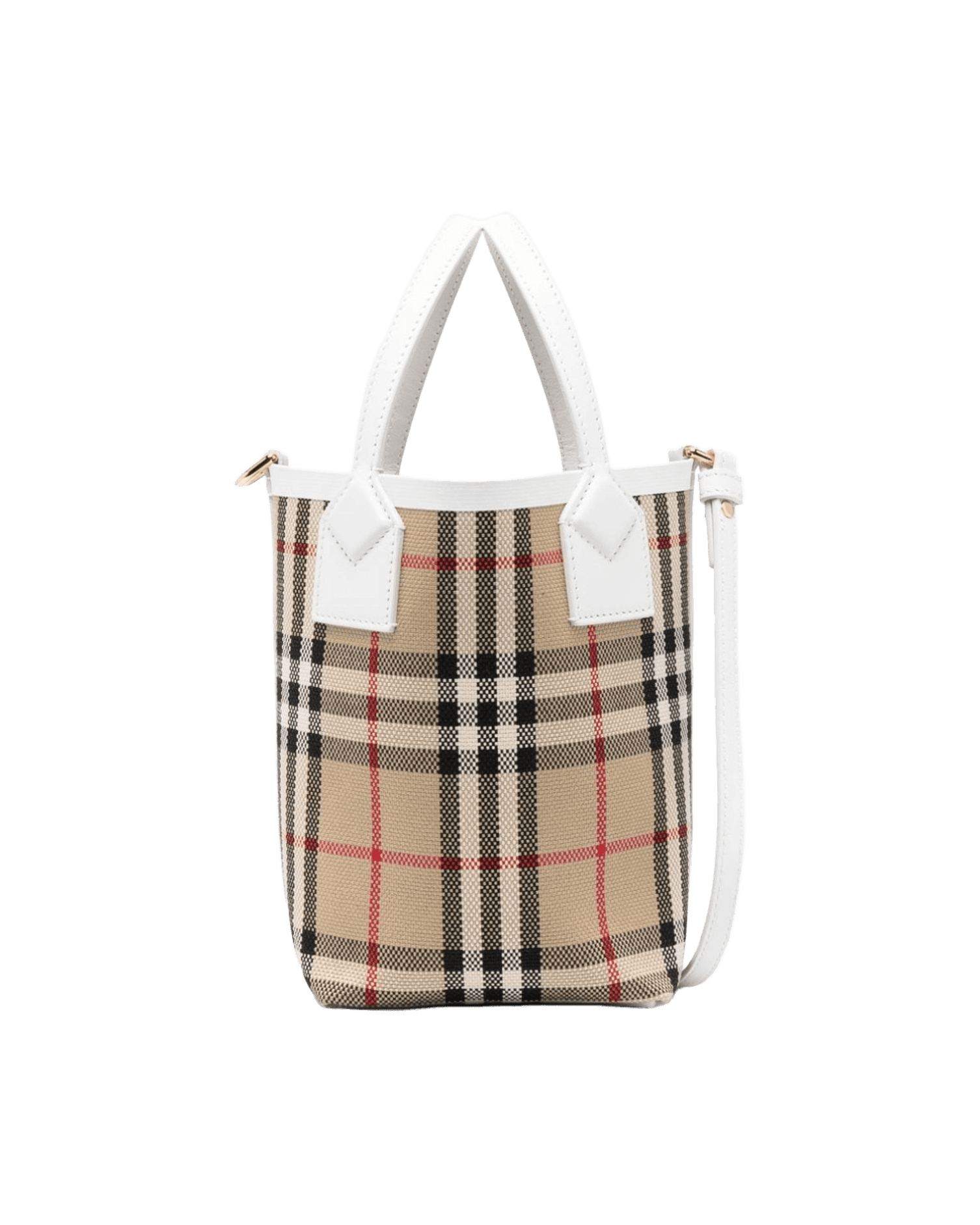 Burberry Check Motif Mini Bucket Bag Glam Steals