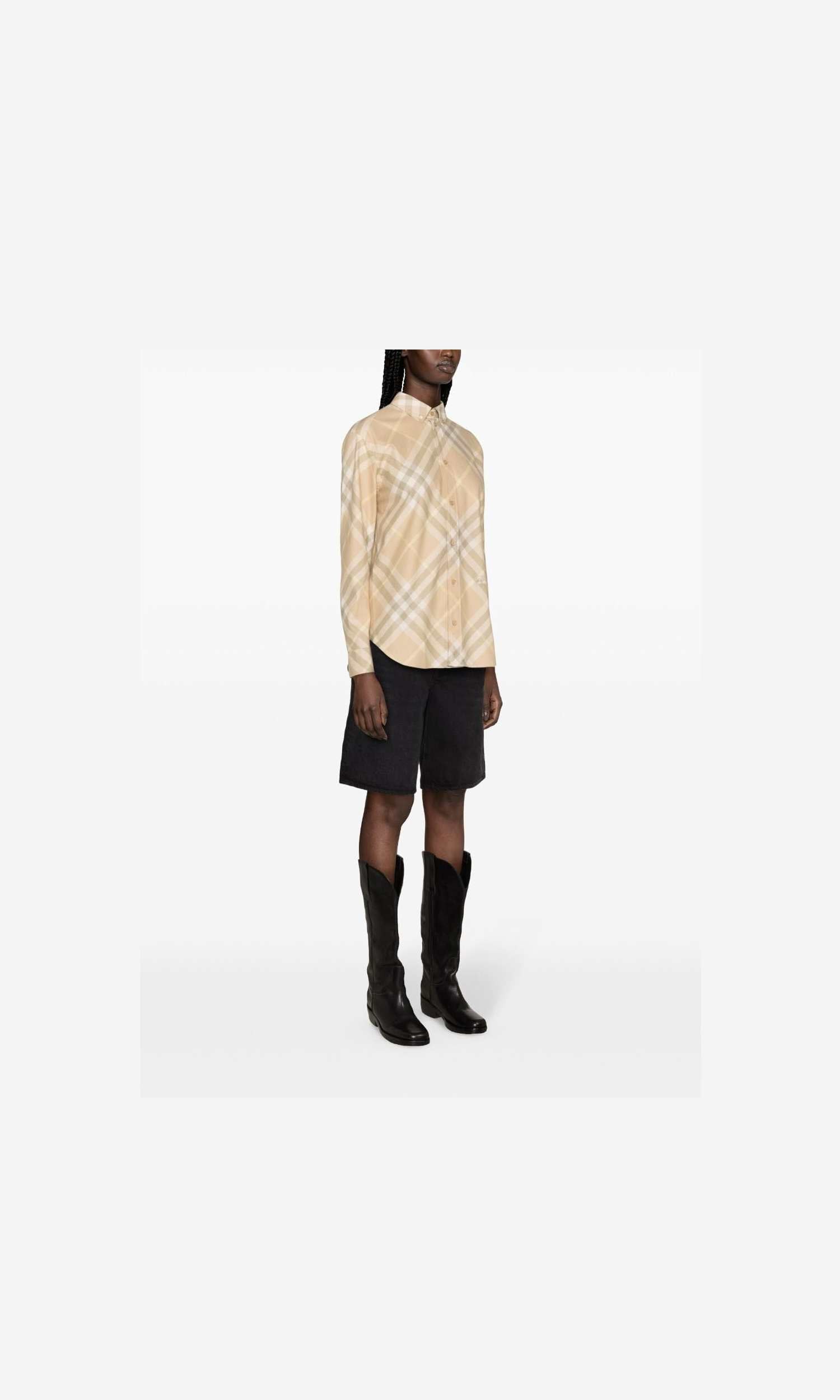 Burberry Check Motif Shirt Glam Steals