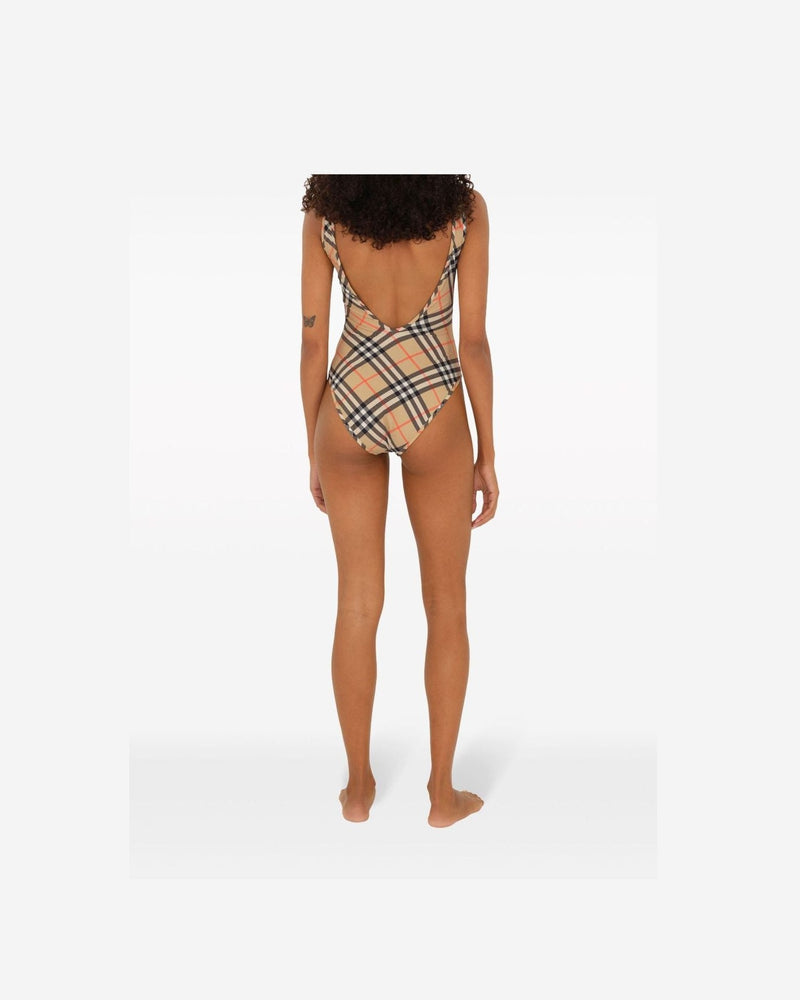 Burberry Check Pattern Swimsuit Glam Steals
