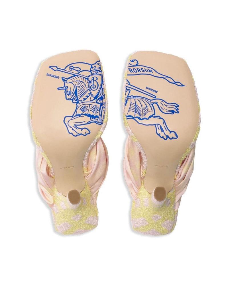 Burberry Check Pool 105mm Open Toe Sandals Glam Steals