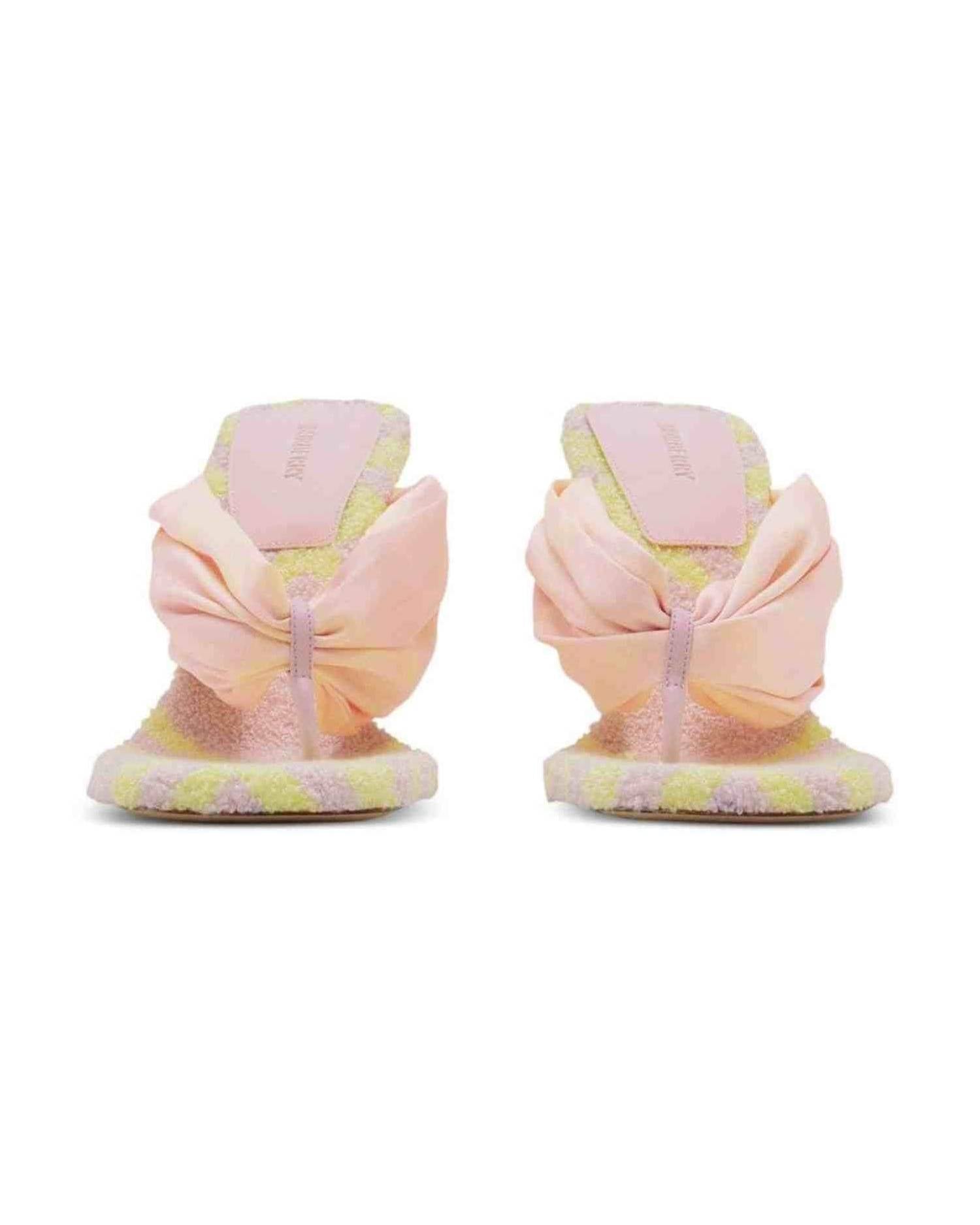 Burberry Check Pool 105mm Open Toe Sandals Glam Steals