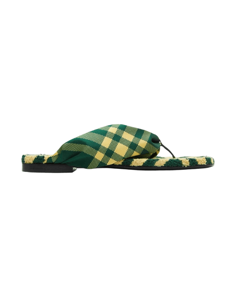 Burberry Check Pool Flat Slides Glam Steals