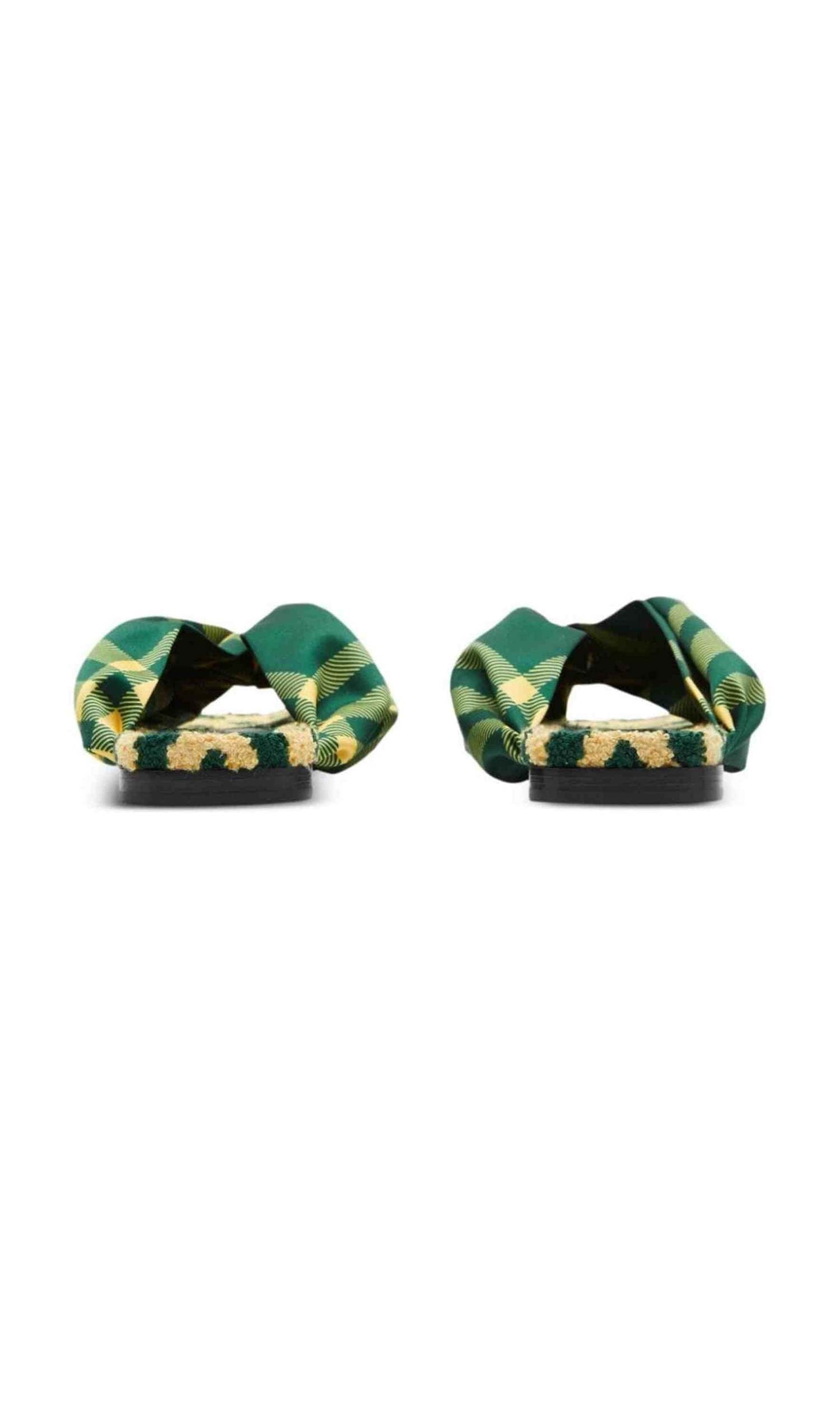 Burberry Check Pool Flat Slides Glam Steals