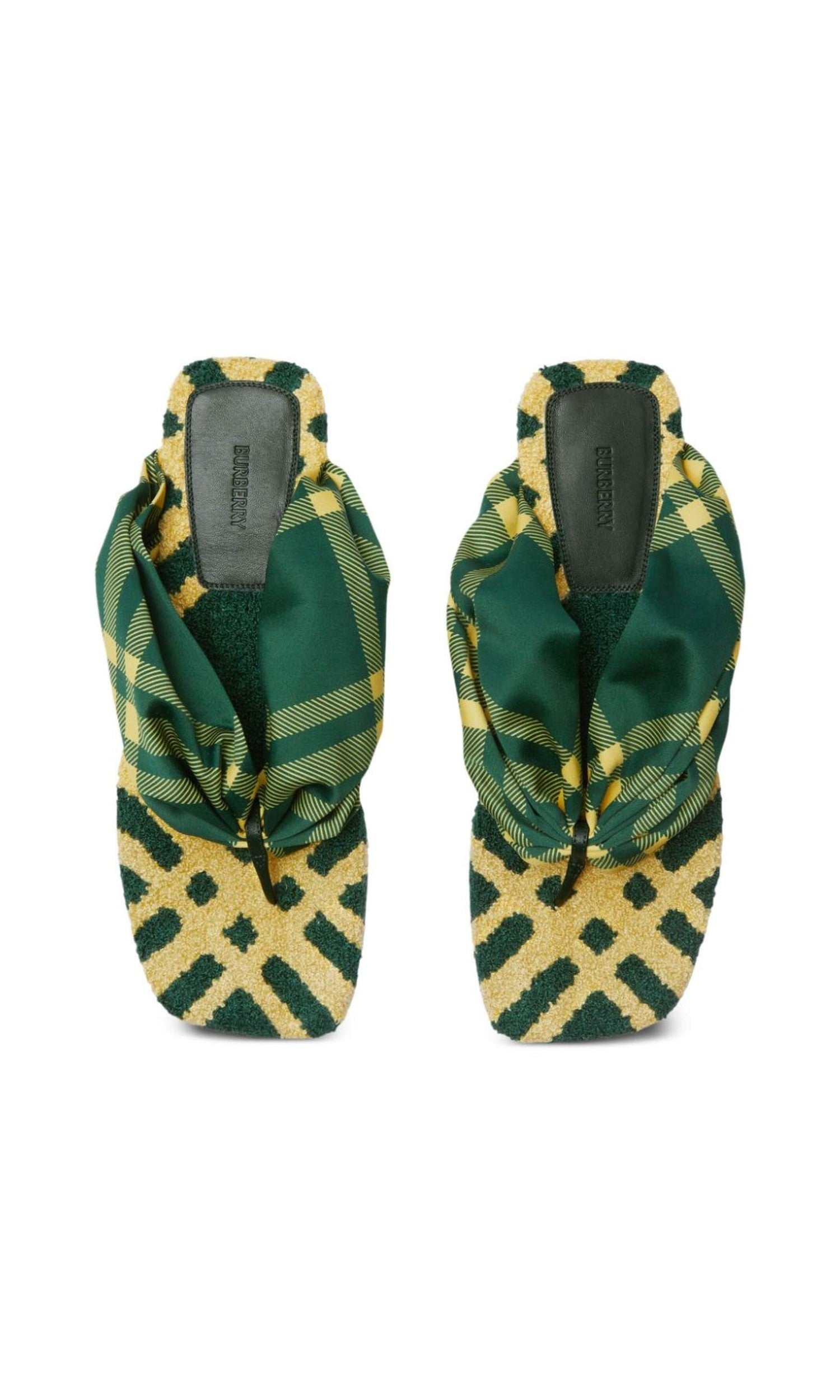Burberry Check Pool Flat Slides Glam Steals