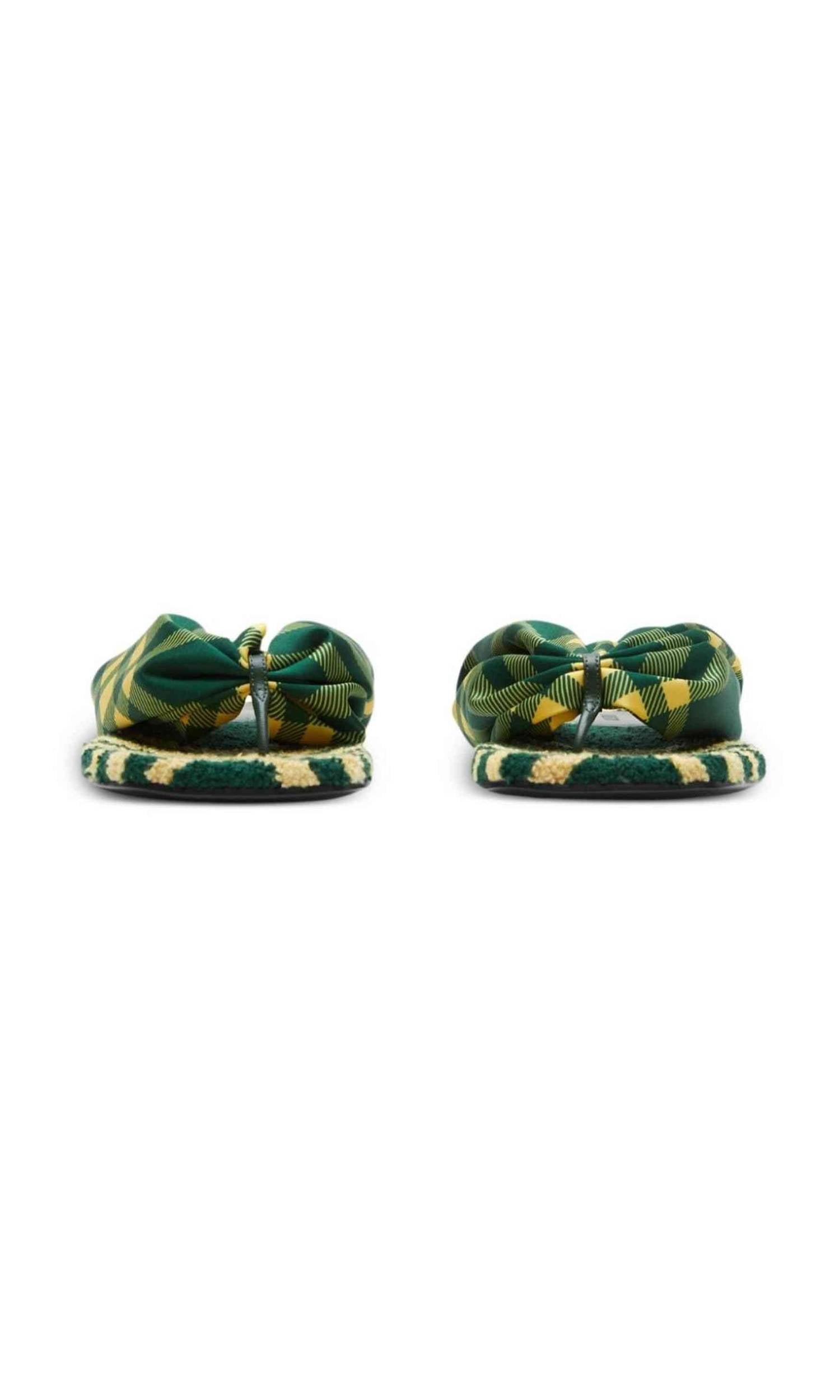 Burberry Check Pool Flat Slides Glam Steals