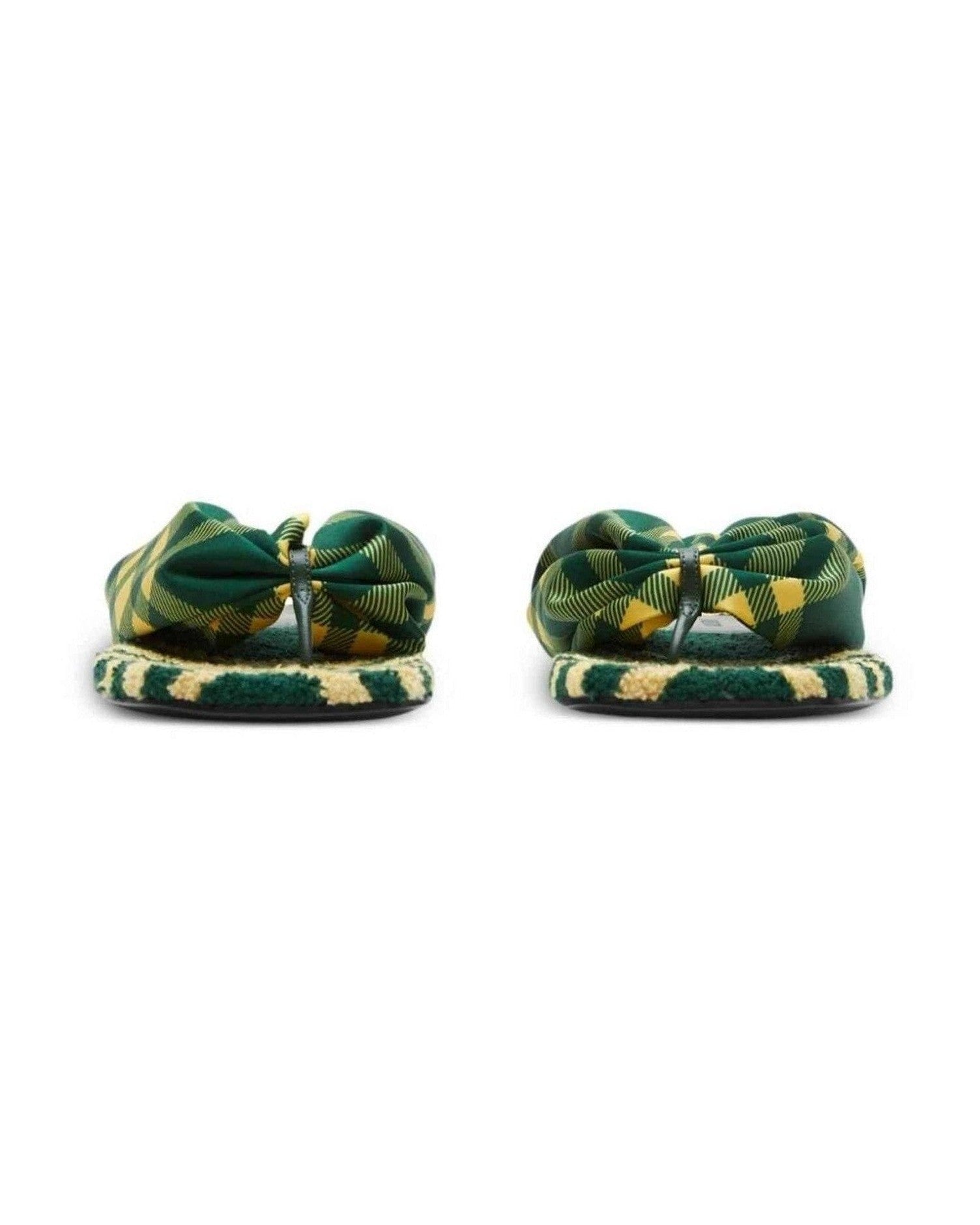 Burberry Check Pool Flat Slides Sandals