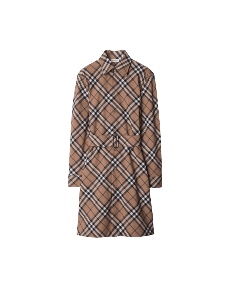 Burberry Checked Shirt Dress Glam Steals