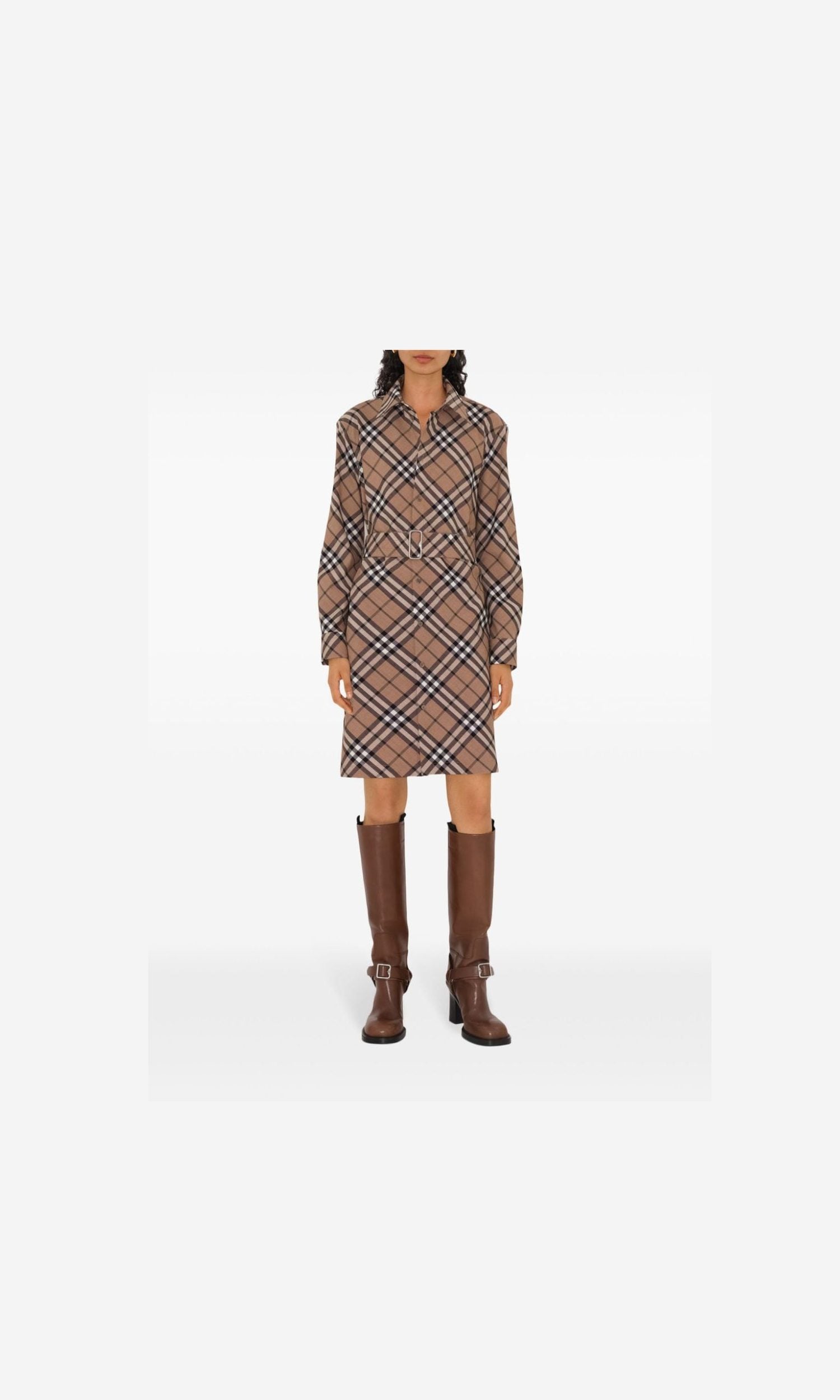 Burberry Checked Shirt Dress Glam Steals