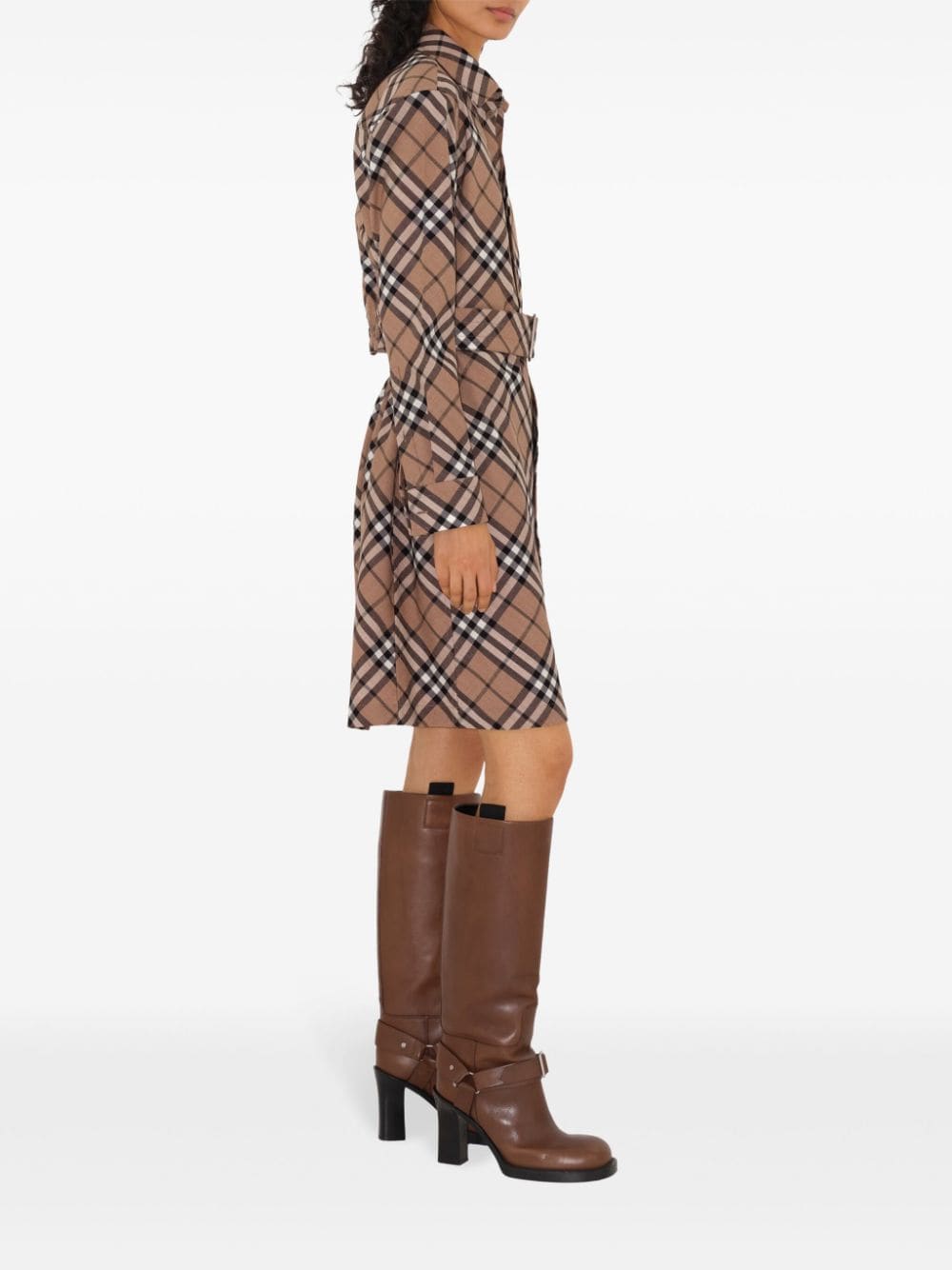 Burberry Checked Shirt Dress Glam Steals