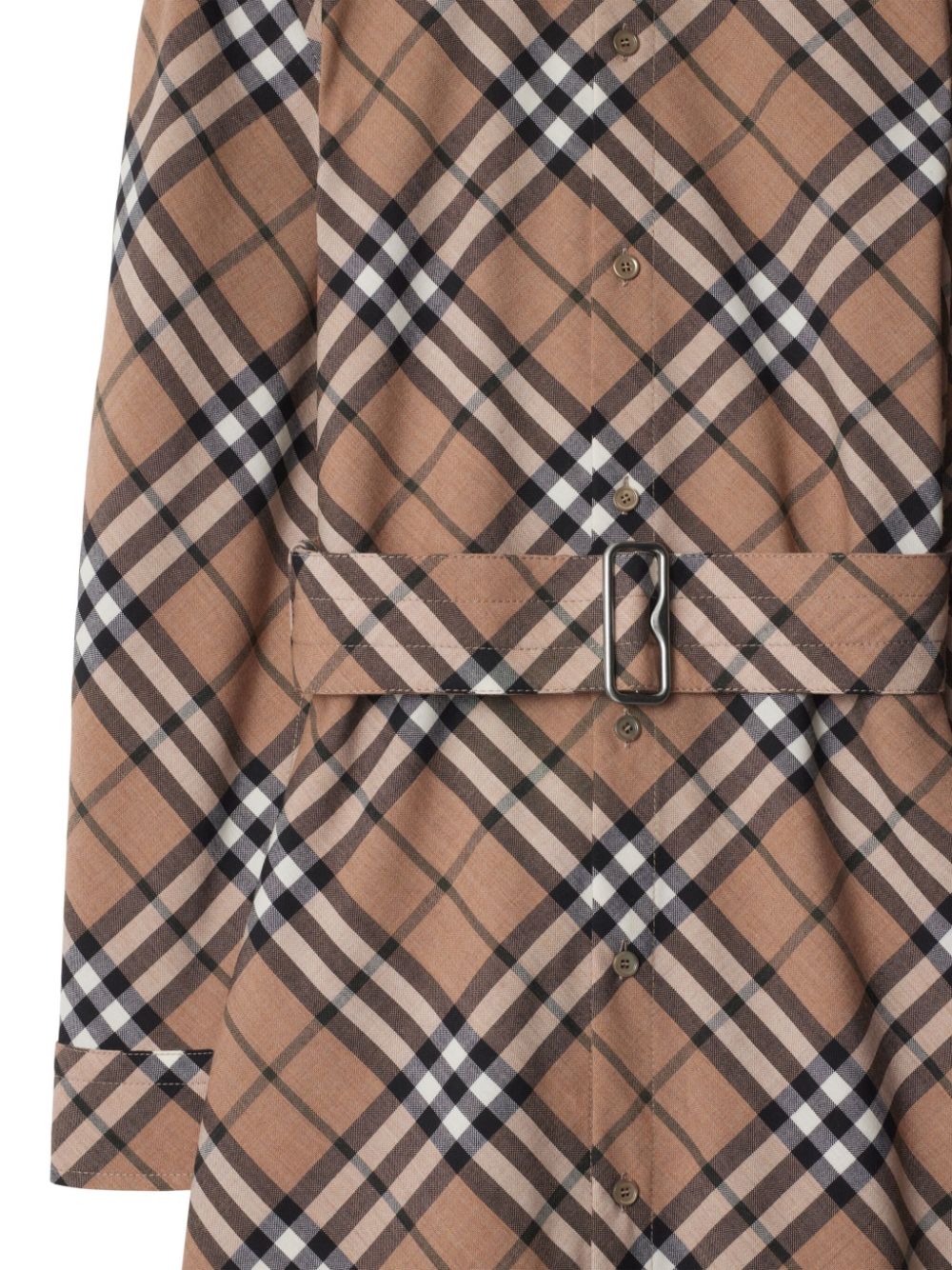 Burberry Checked Shirt Dress Glam Steals