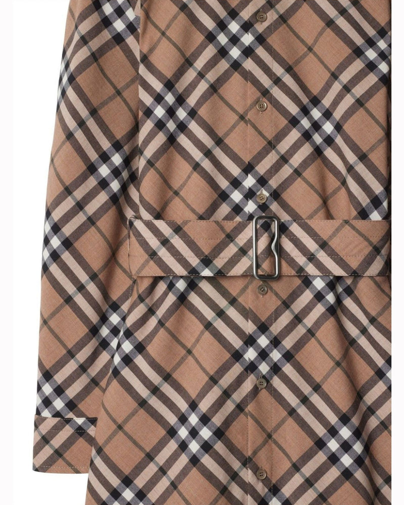 Burberry Checked Shirt Dress Glam Steals