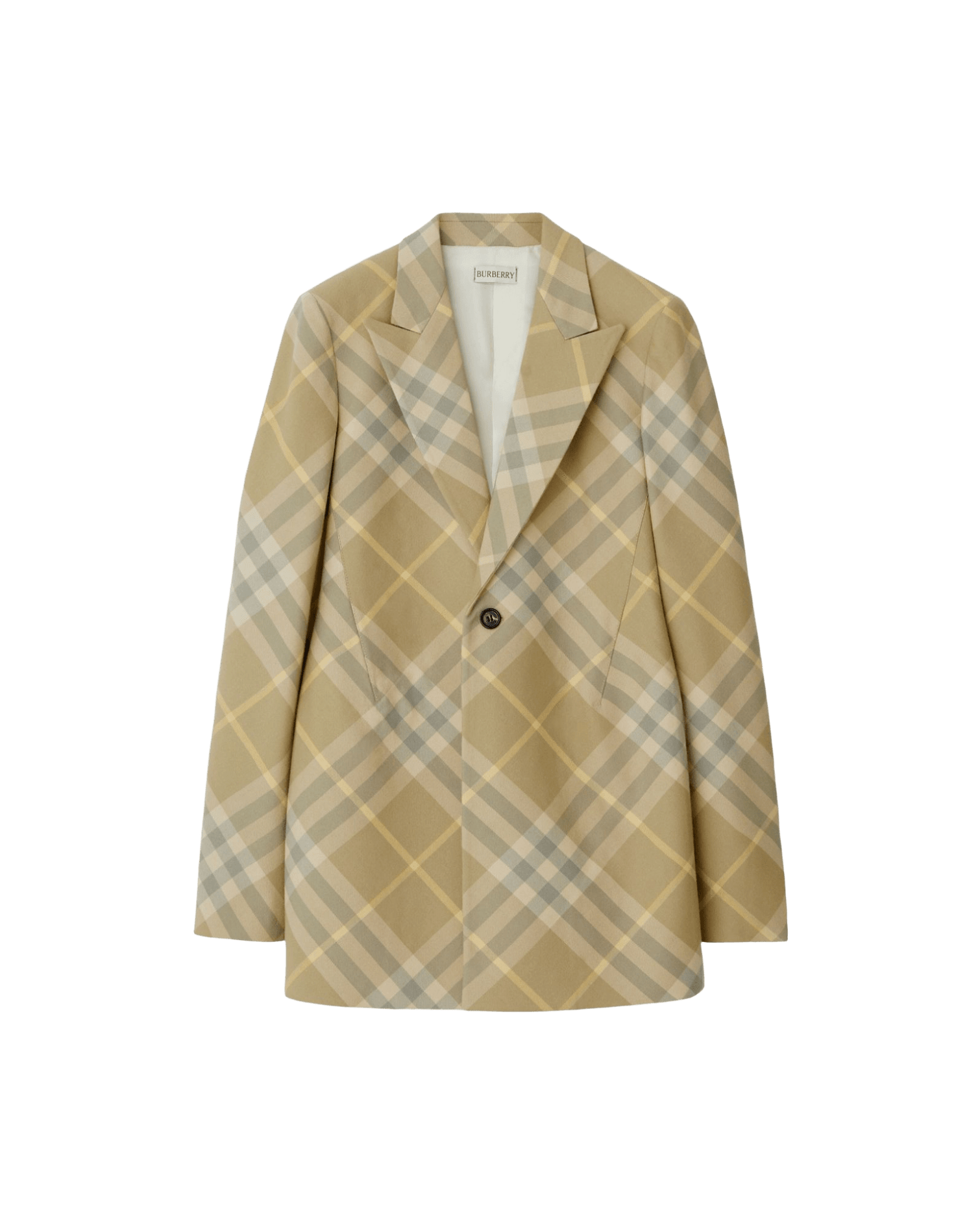 Burberry Checked Tailored Single Breasted Blazer Glam Steals