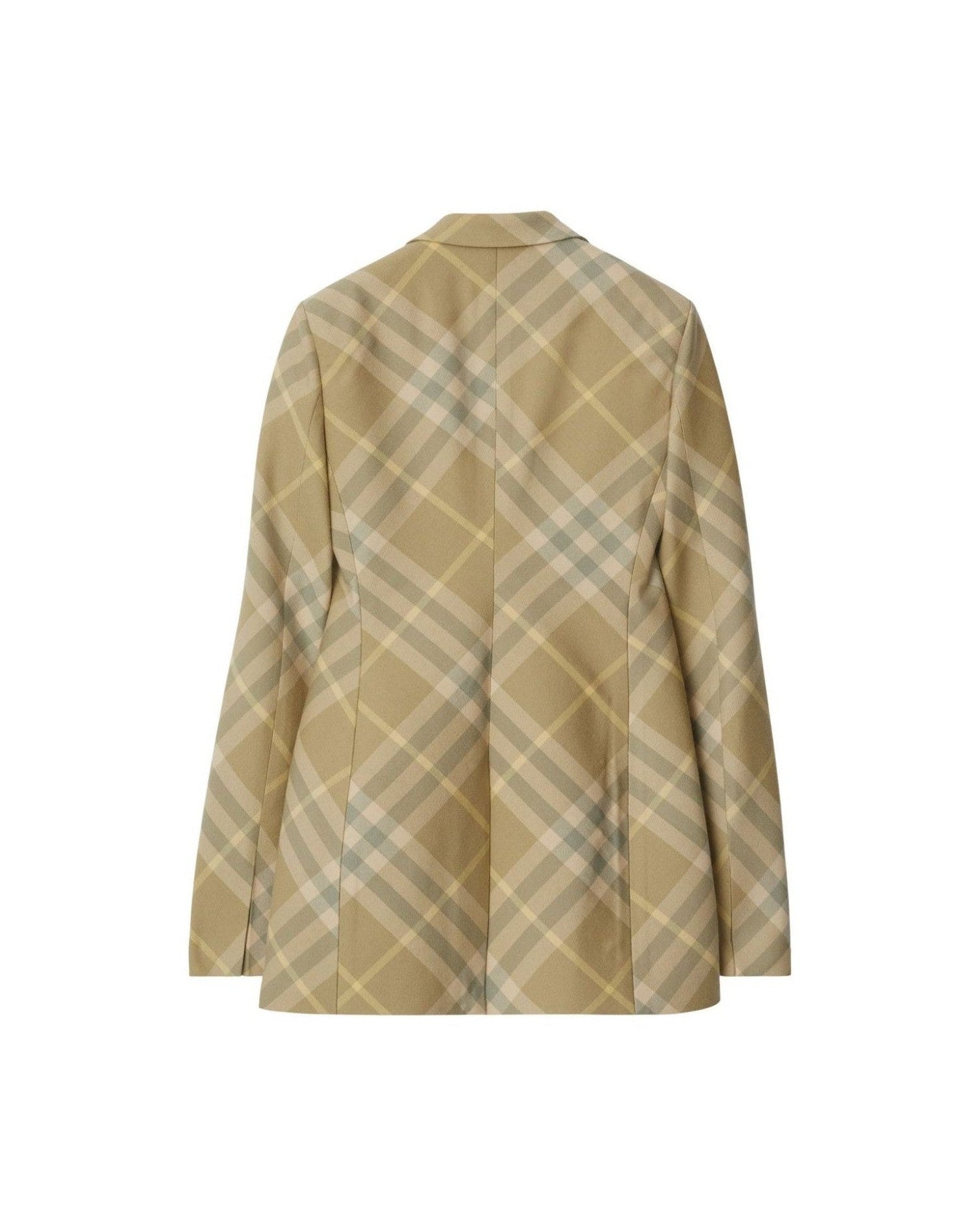 Burberry Checked Tailored Single Breasted Blazer Glam Steals