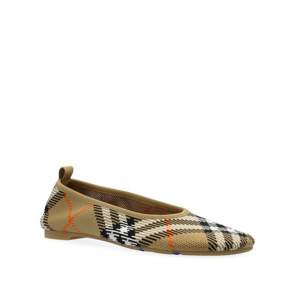 Burberry Checkered Knitted Ballerina Shoes Glam Steals
