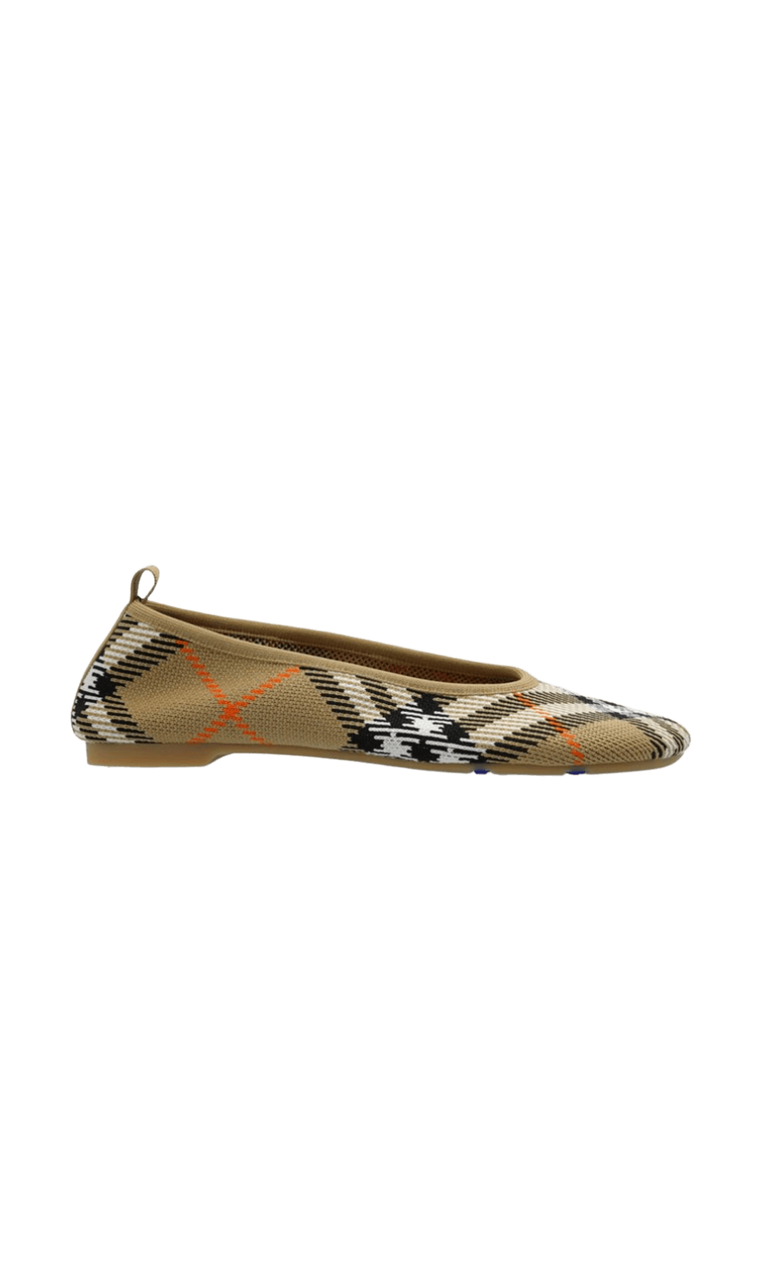 Burberry Checkered Knitted Ballerina Shoes Glam Steals