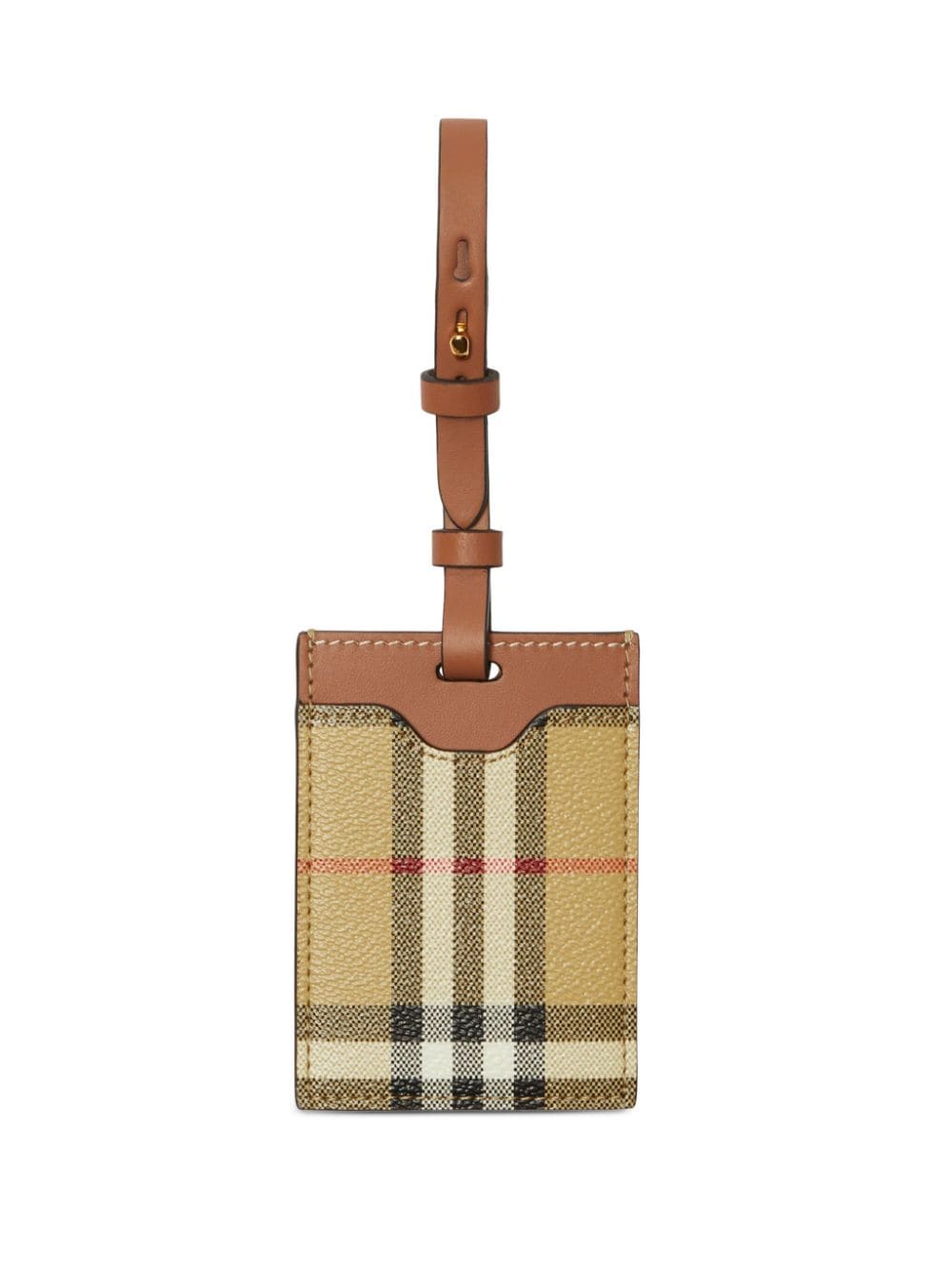 Burberry Checkered Luggage Tag Glam Steals