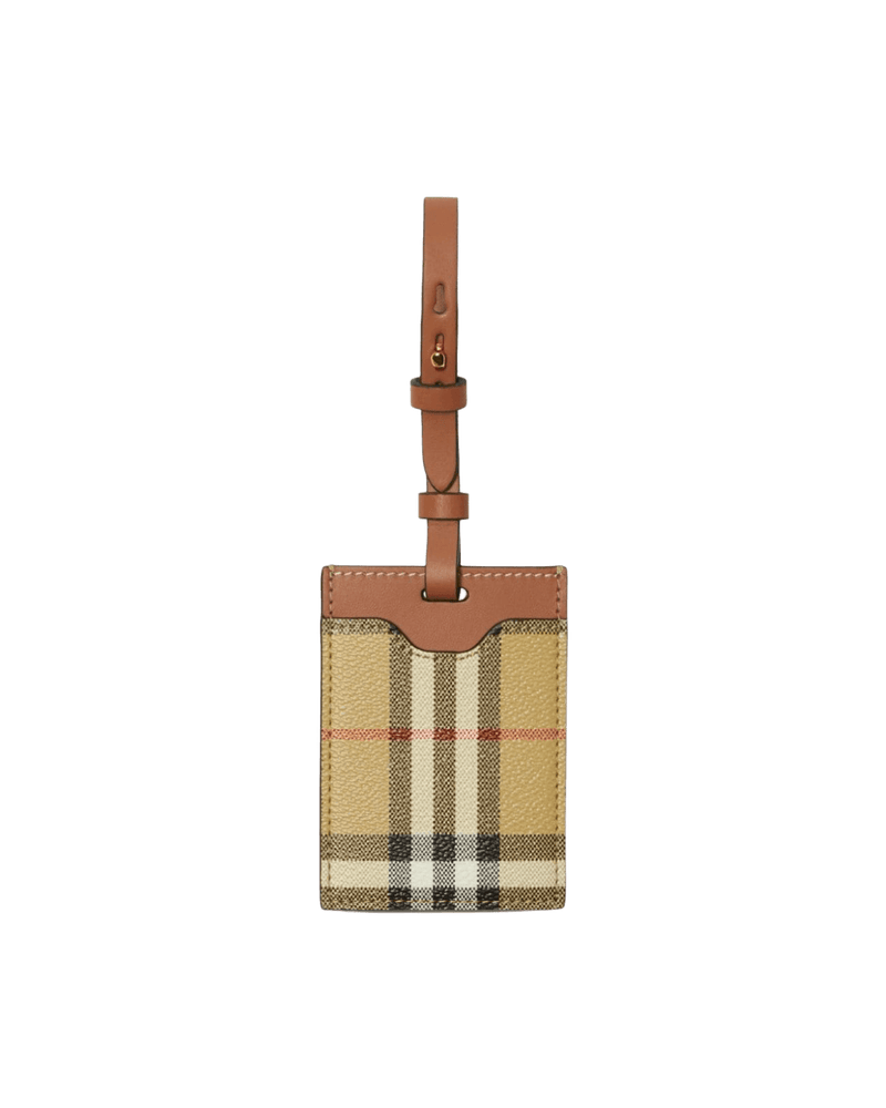 Burberry Checkered Luggage Tag Glam Steals