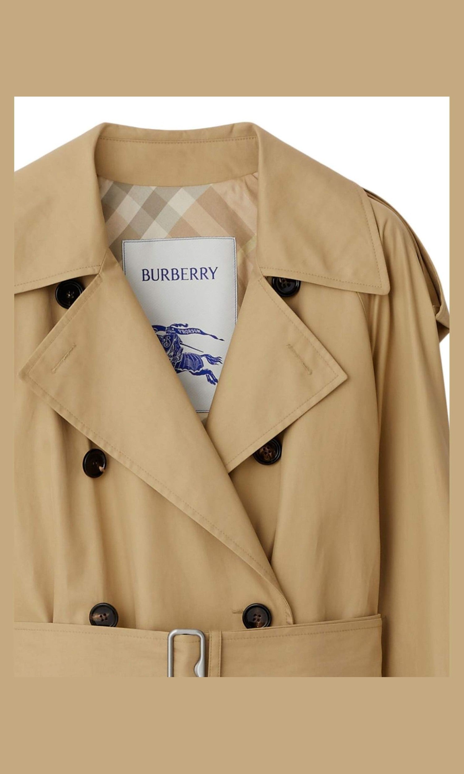 Burberry Cotton Belted Trench Coat Glam Steals