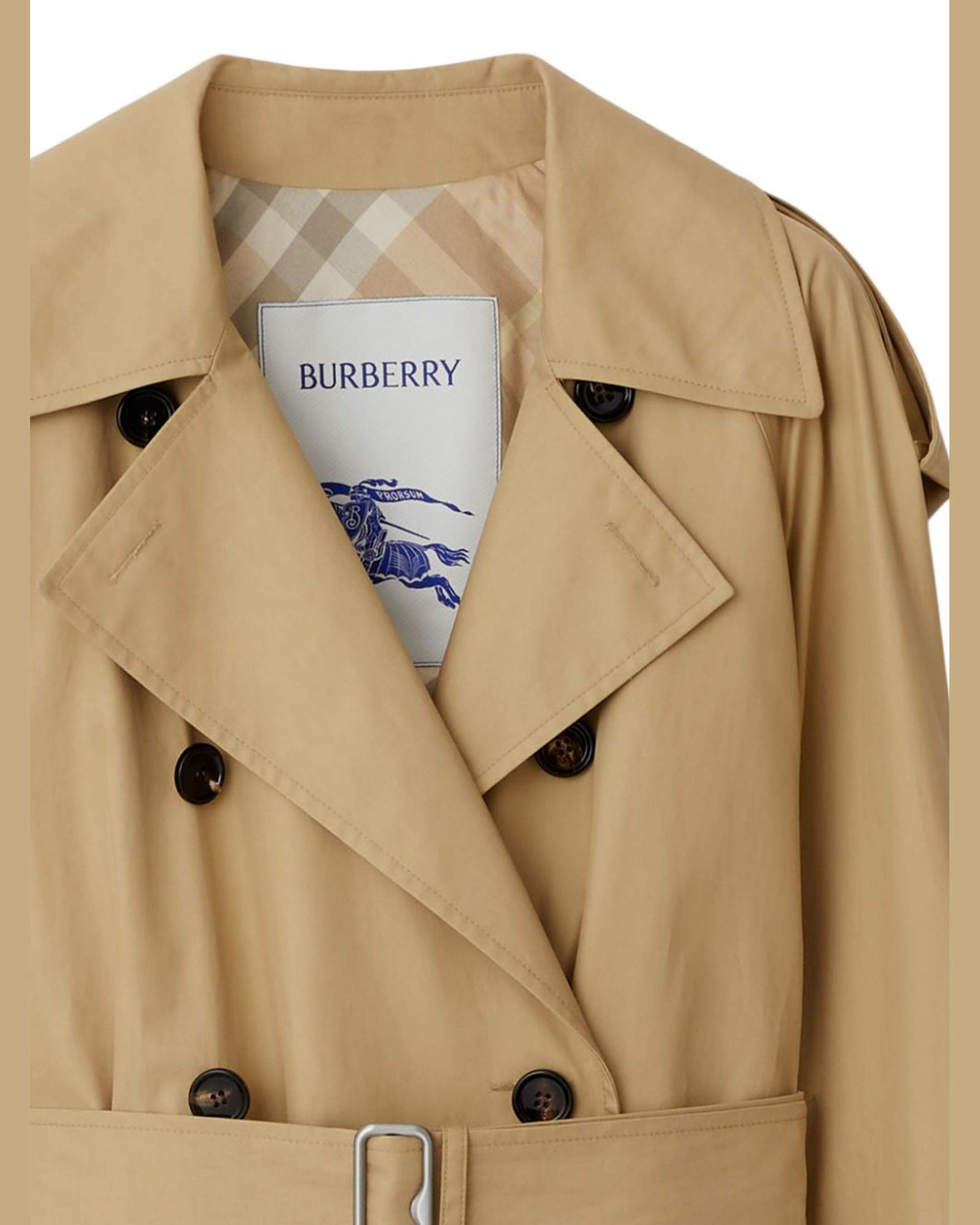 Burberry Cotton Belted Trench Coat Glam Steals