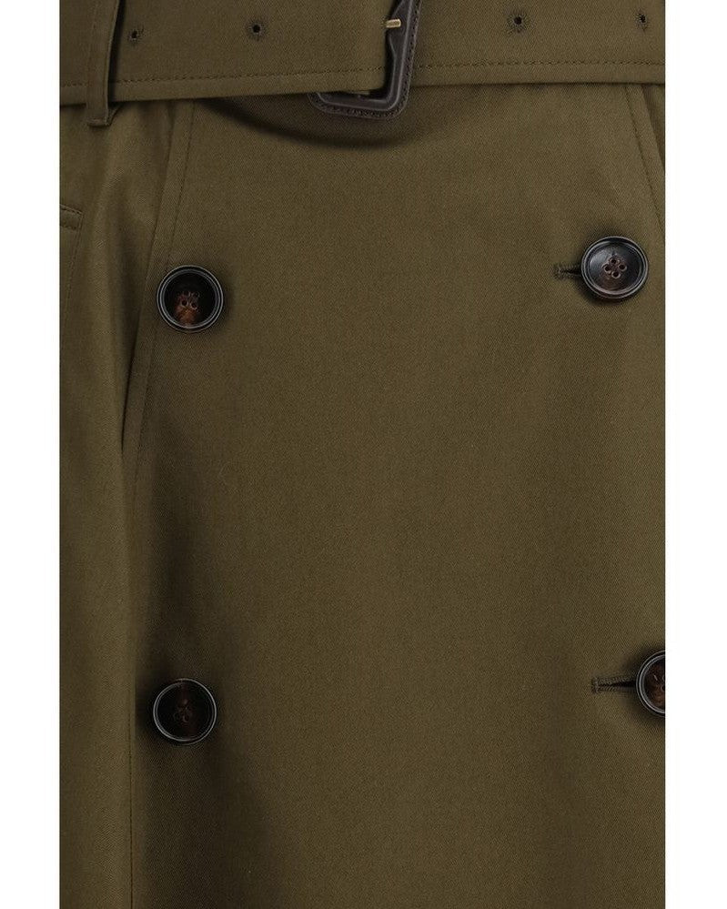 Burberry Cotton Bicolor Midi Skirt Glam Steals