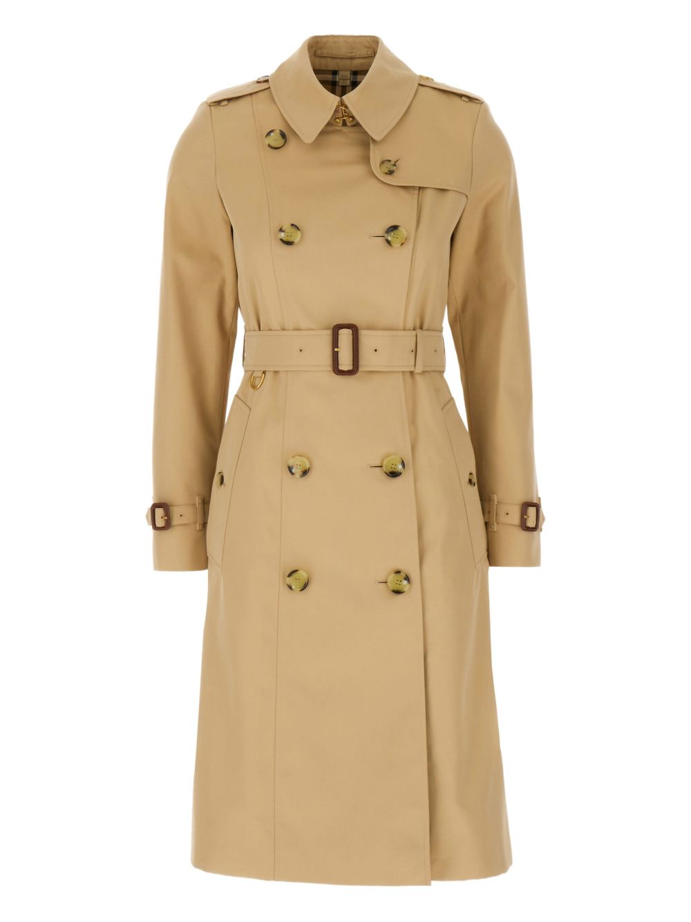 Burberry Cotton Double Breasted Trench Coat Glam Steals