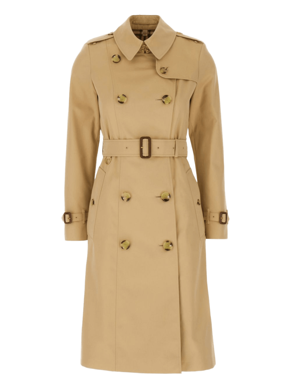Burberry Cotton Double Breasted Trench Coat Glam Steals