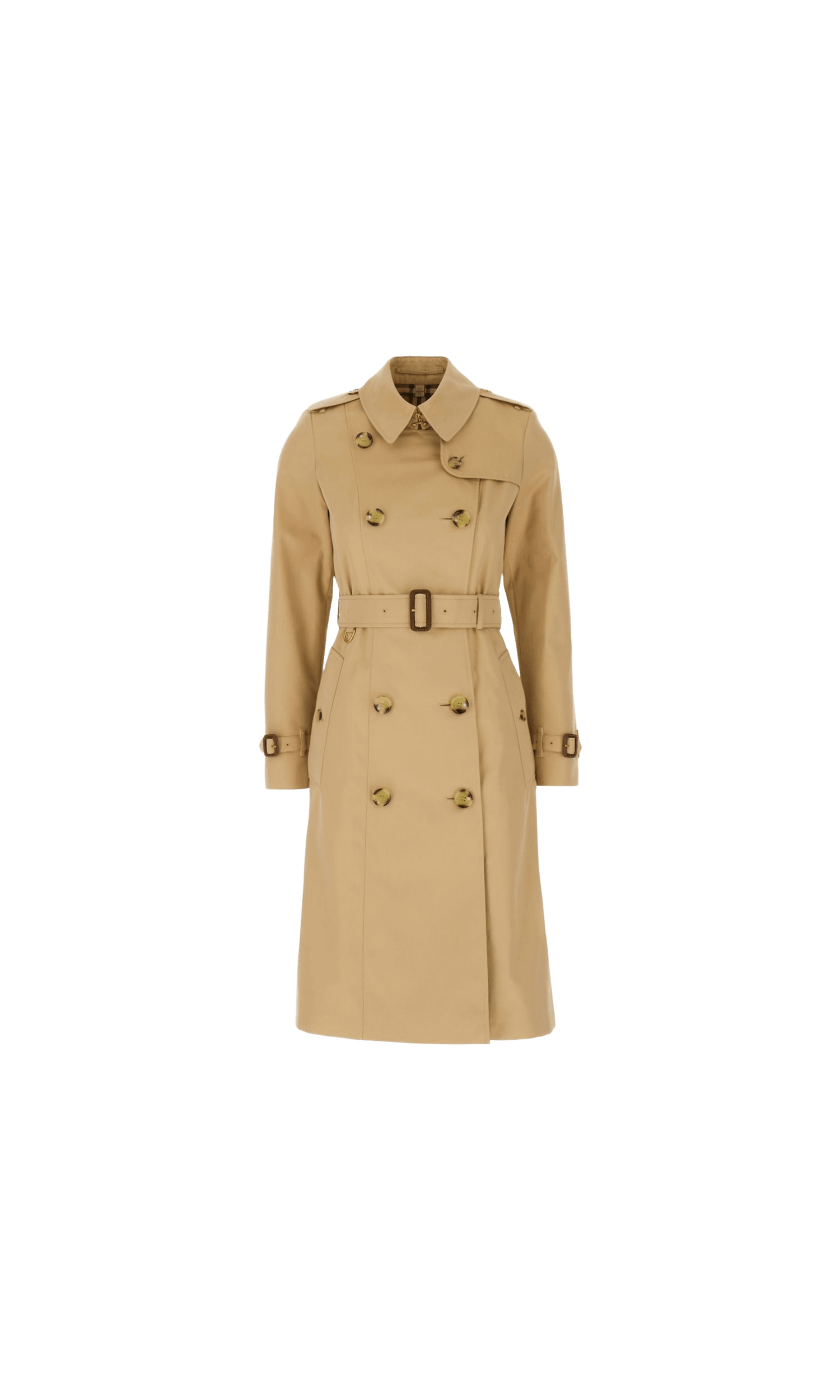 Burberry Cotton Double Breasted Trench Coat Glam Steals