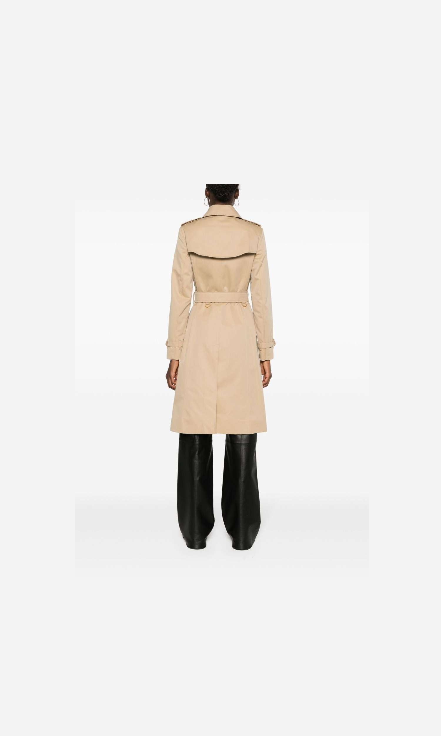 Burberry Cotton Double Breasted Trench Coat Glam Steals