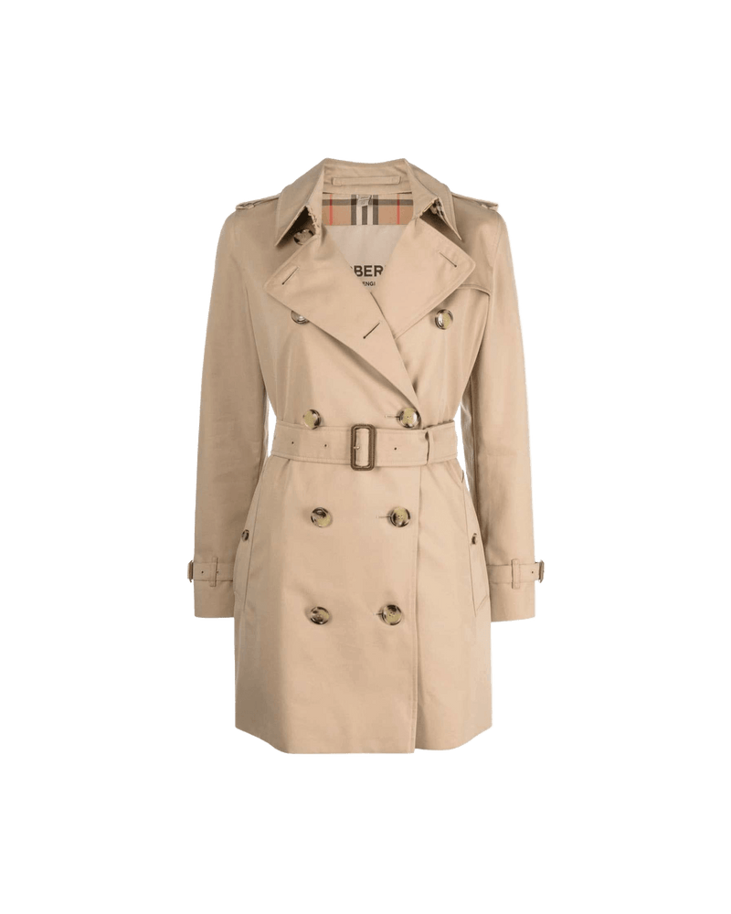 Burberry Cotton Short Kensington Heritage Trench Coat Glam Steals