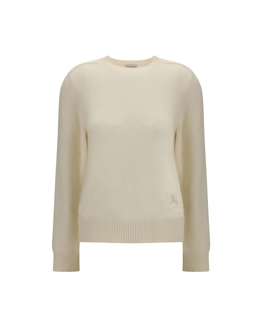 Burberry Cream Cashmere Sweater Sweaters