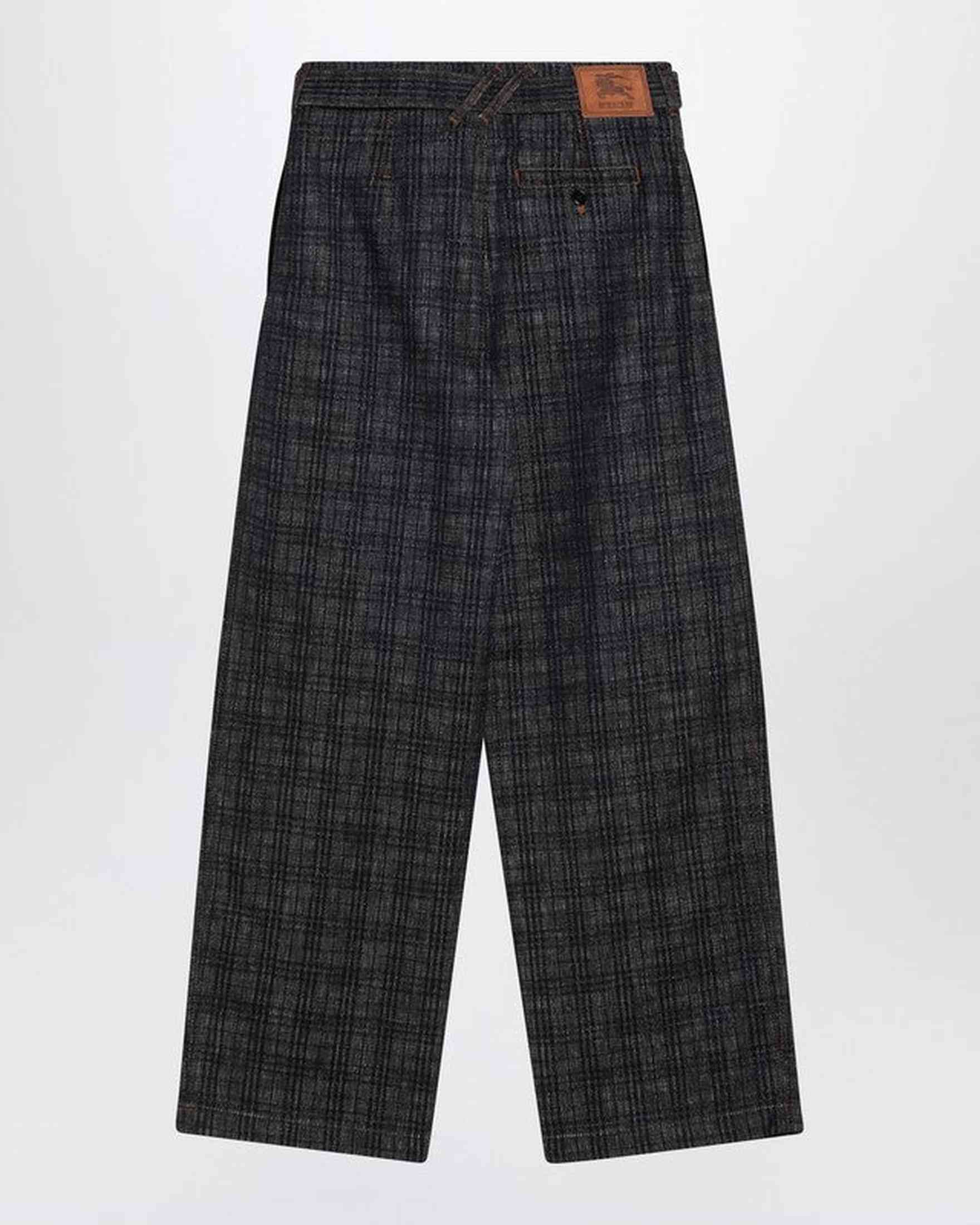 Burberry Denim Indigo Jeans in Check Pattern Glam Steals