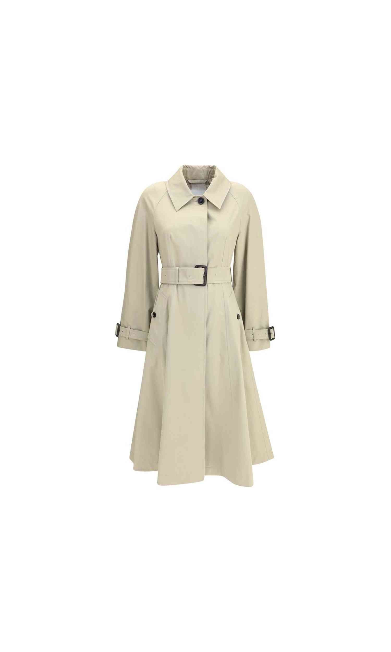 Burberry Gabardine Ellingham Fit and Flare Long Trench Coat Glam Steals