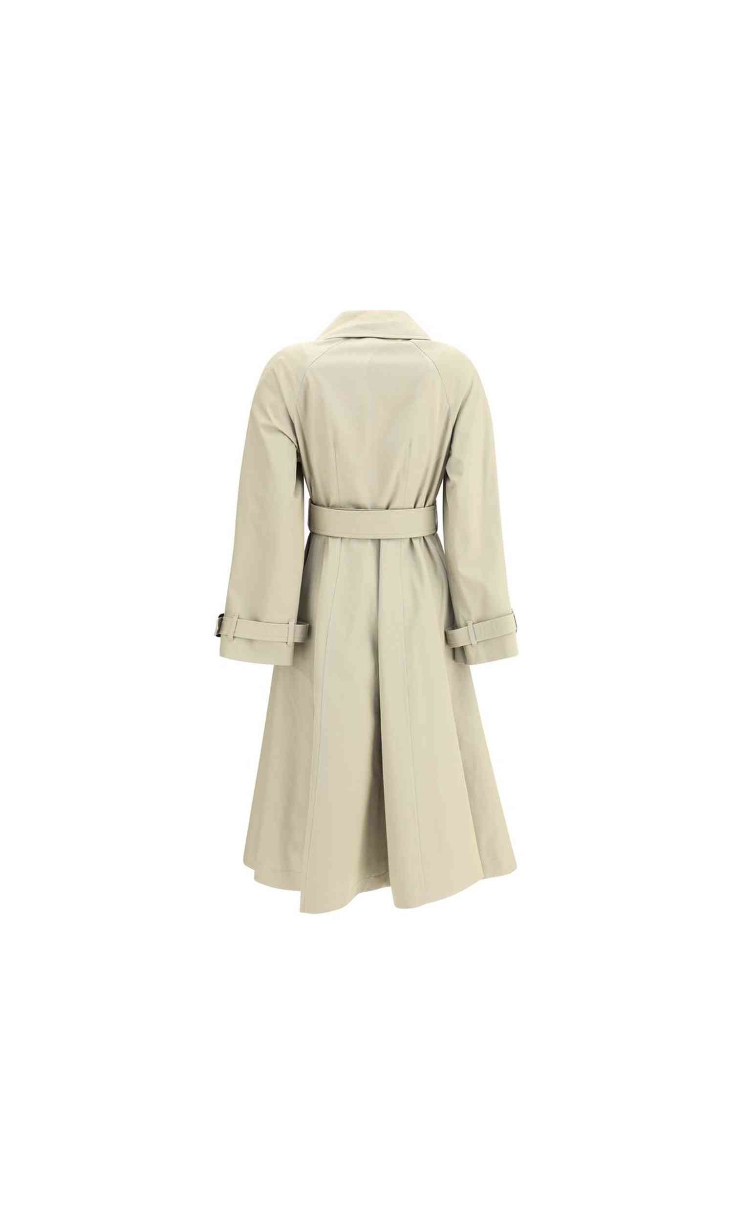 Burberry Gabardine Ellingham Fit and Flare Long Trench Coat Glam Steals