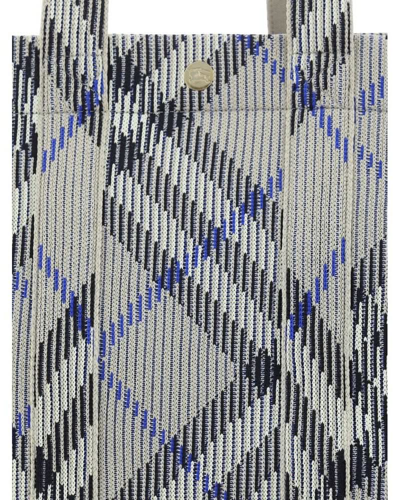 Burberry Gray Fabric Shoulder Bag 