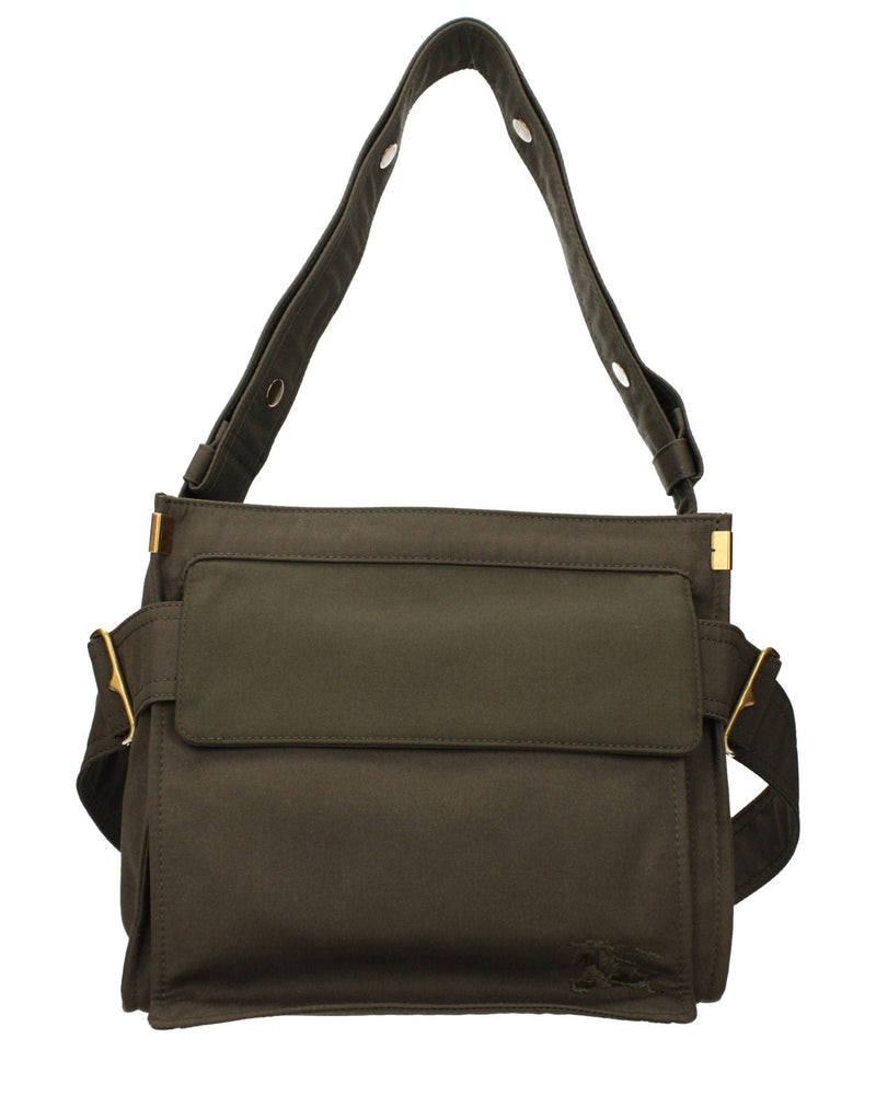 Burberry Green Fabric Shoulder Bag Glam Steals