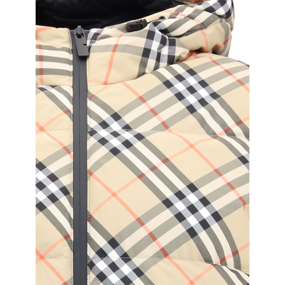 Burberry Hooded Check Down Jacket Glam Steals