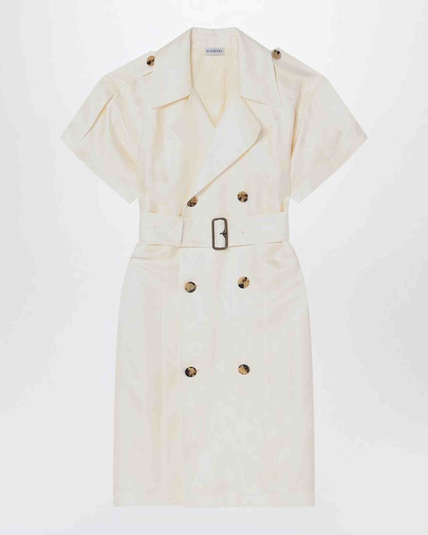 Burberry Ivory Trench Dress In Viscose Glam Steals