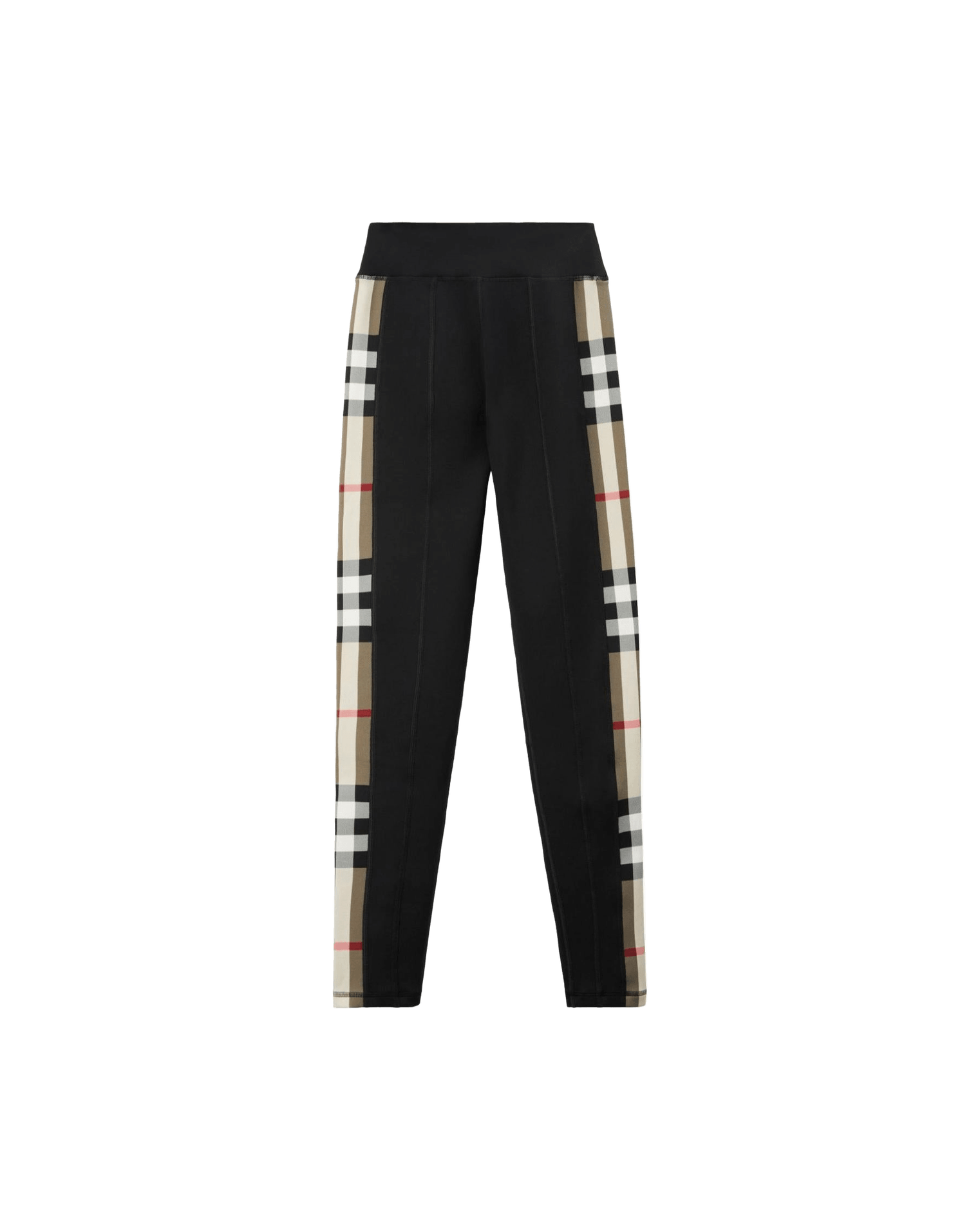 Burberry Jersey Stretch Leggings with Check Finishes Glam Steals