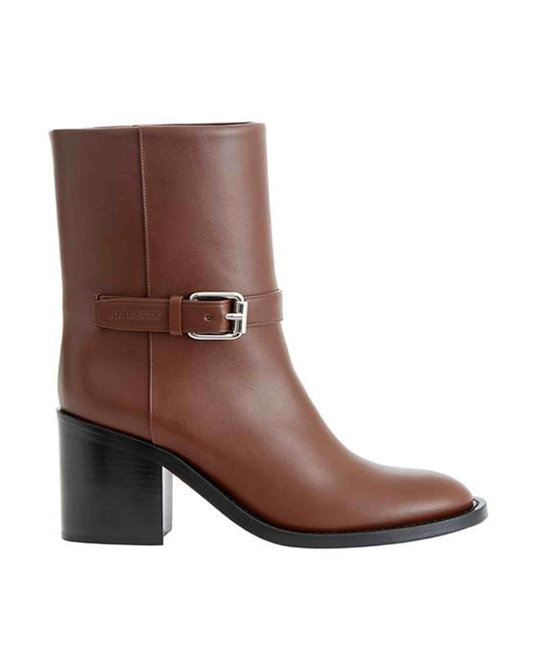 Burberry Leather Brown Boot Glam Steals