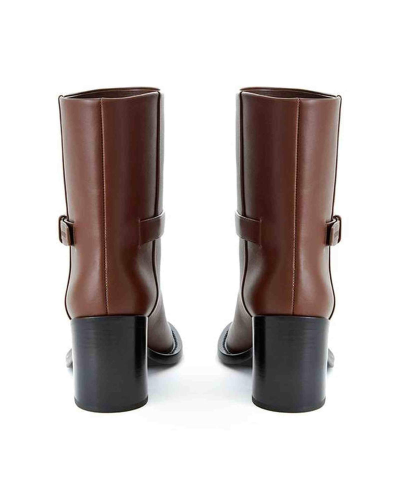 Burberry Leather Brown Boot Glam Steals