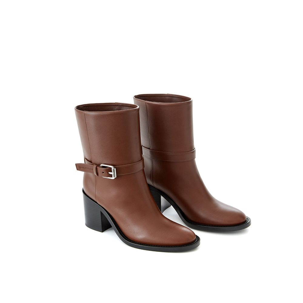 Burberry Leather Brown Boot Glam Steals