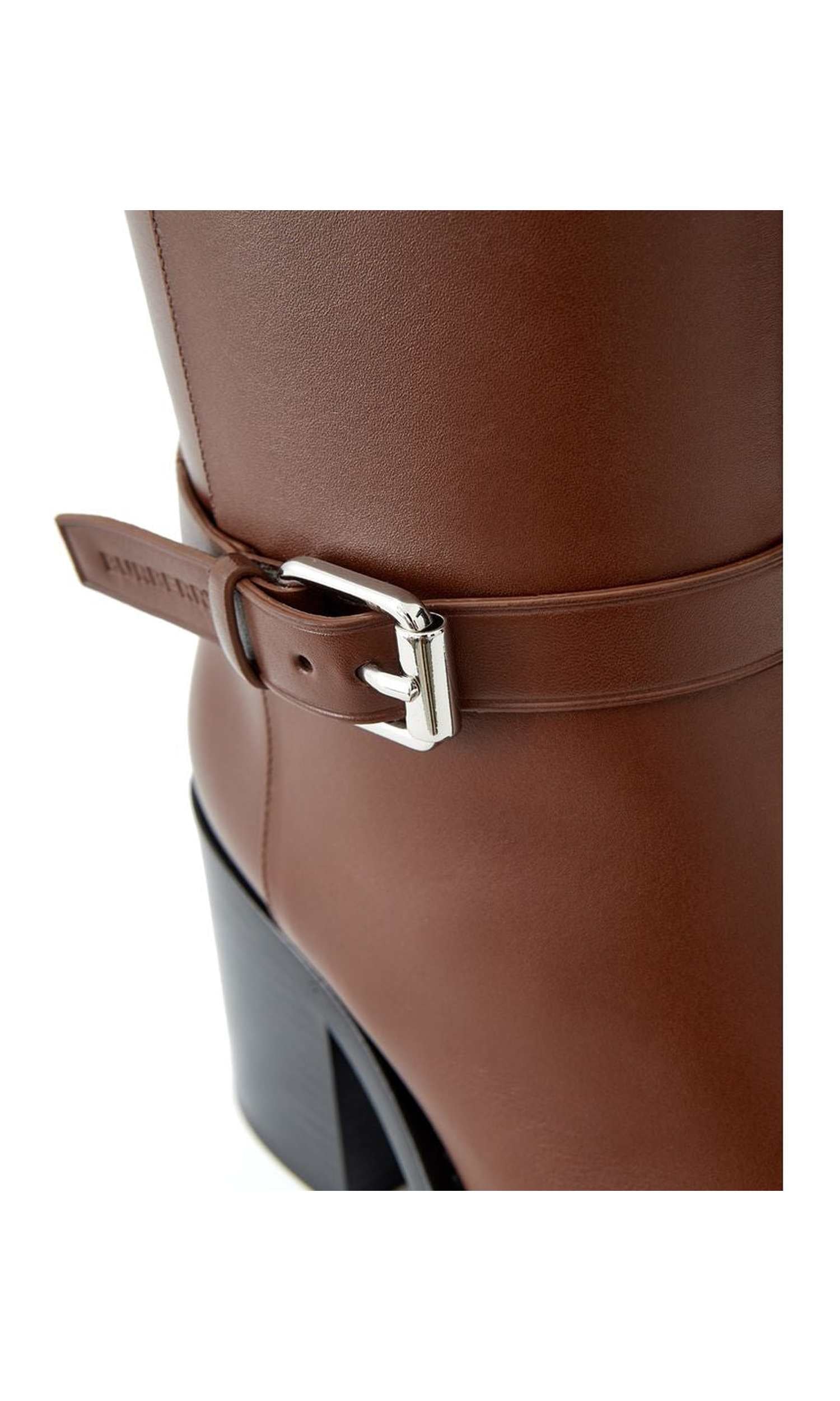 Burberry Leather Brown Boot Glam Steals