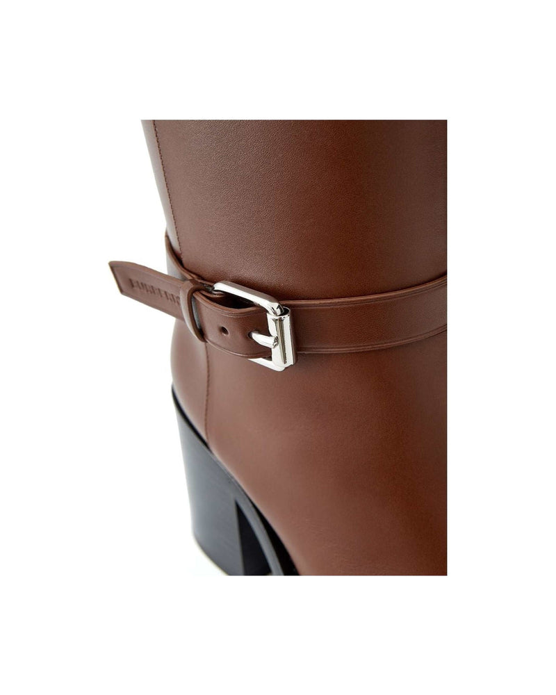 Burberry Leather Brown Boot Glam Steals