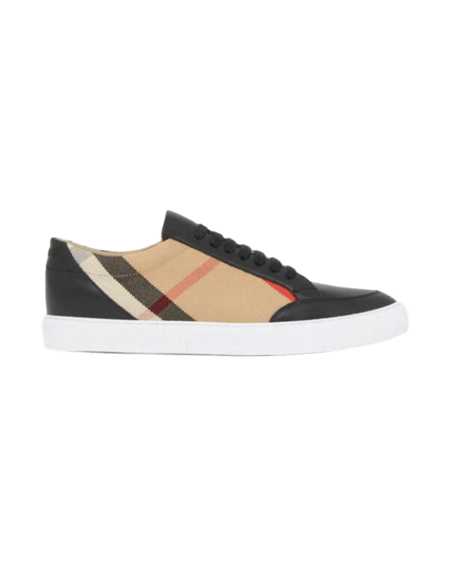 Burberry Leather New Salmond Black Sneakers Glam Steals