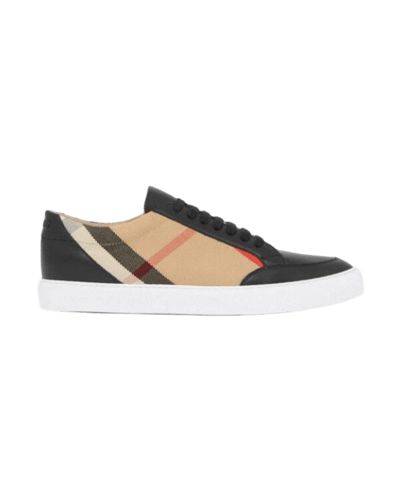 Burberry Leather Black New Salmond Sneakers Glam Steals